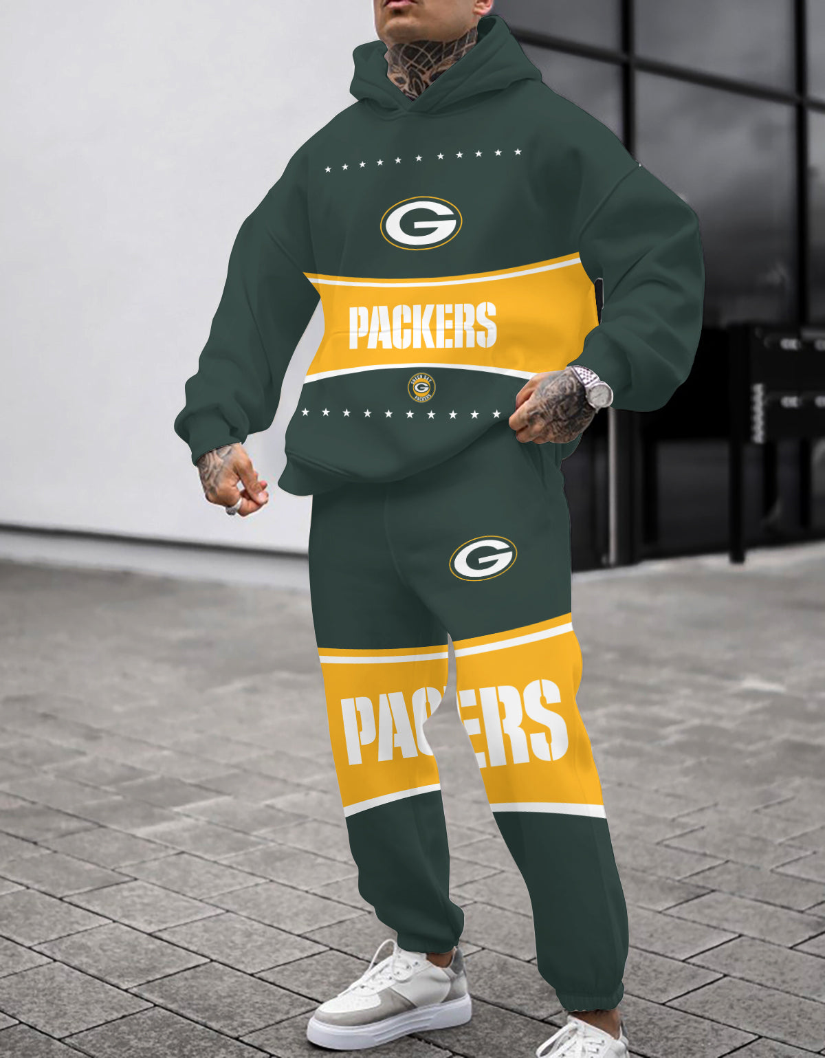 Green Bay Packers 3D Printed Pullover Hoodie And Sweatpant 2pcs Tracksuits