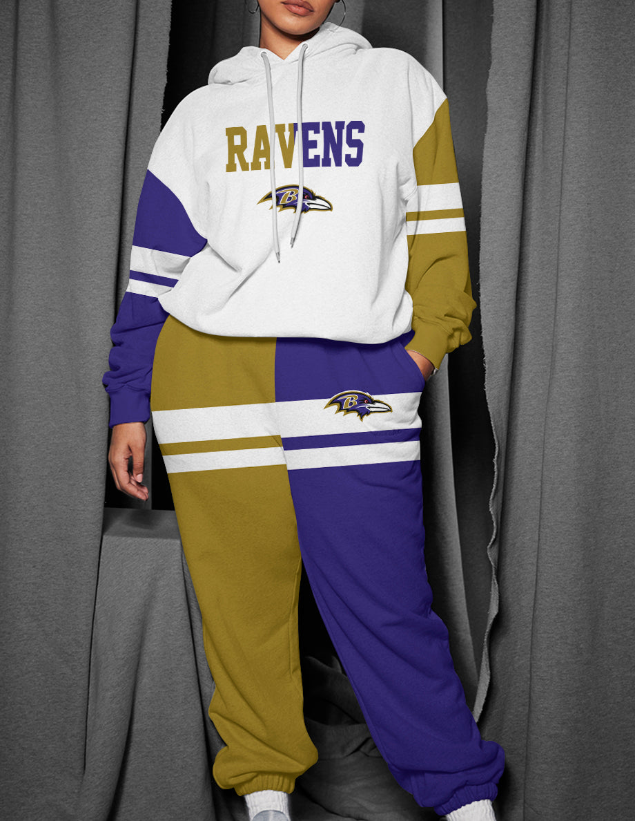 Baltimore Ravens 3D Printed Pullover Hoodie And Sweatpant 2pcs Tracksuits