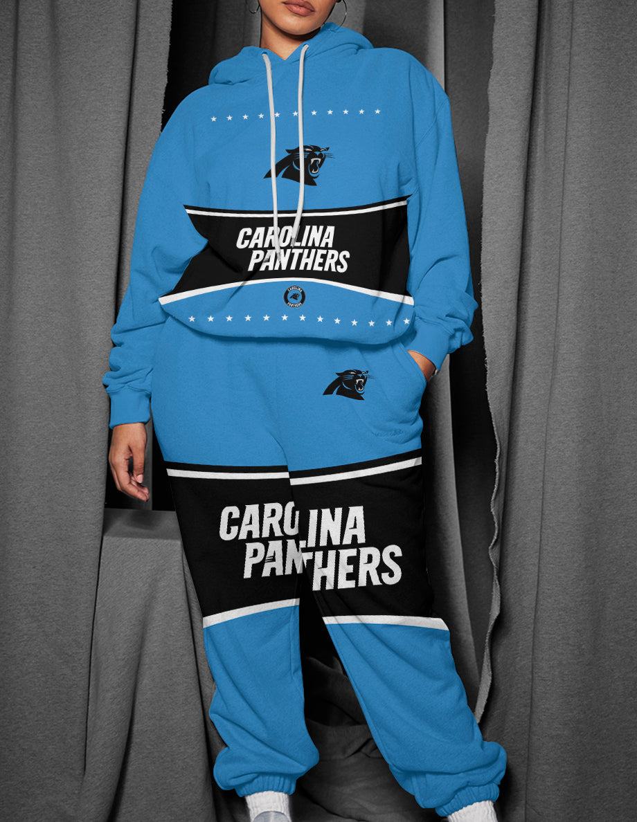 Carolina Panthers 3D Printed Pullover Hoodie And Sweatpant 2pcs Tracksuits