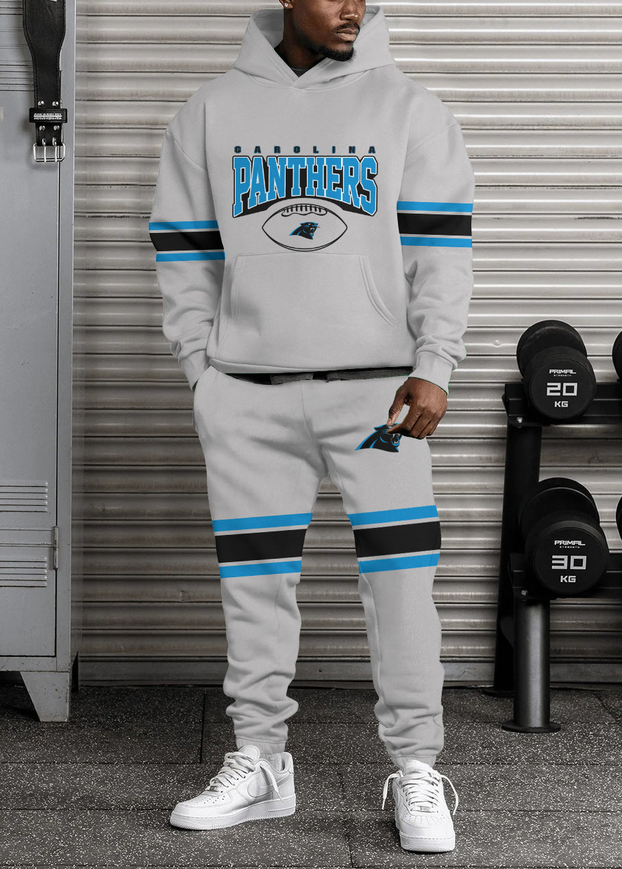 Carolina Panthers 3D Printed Pullover Hoodie And Sweatpant 2pcs Tracksuits