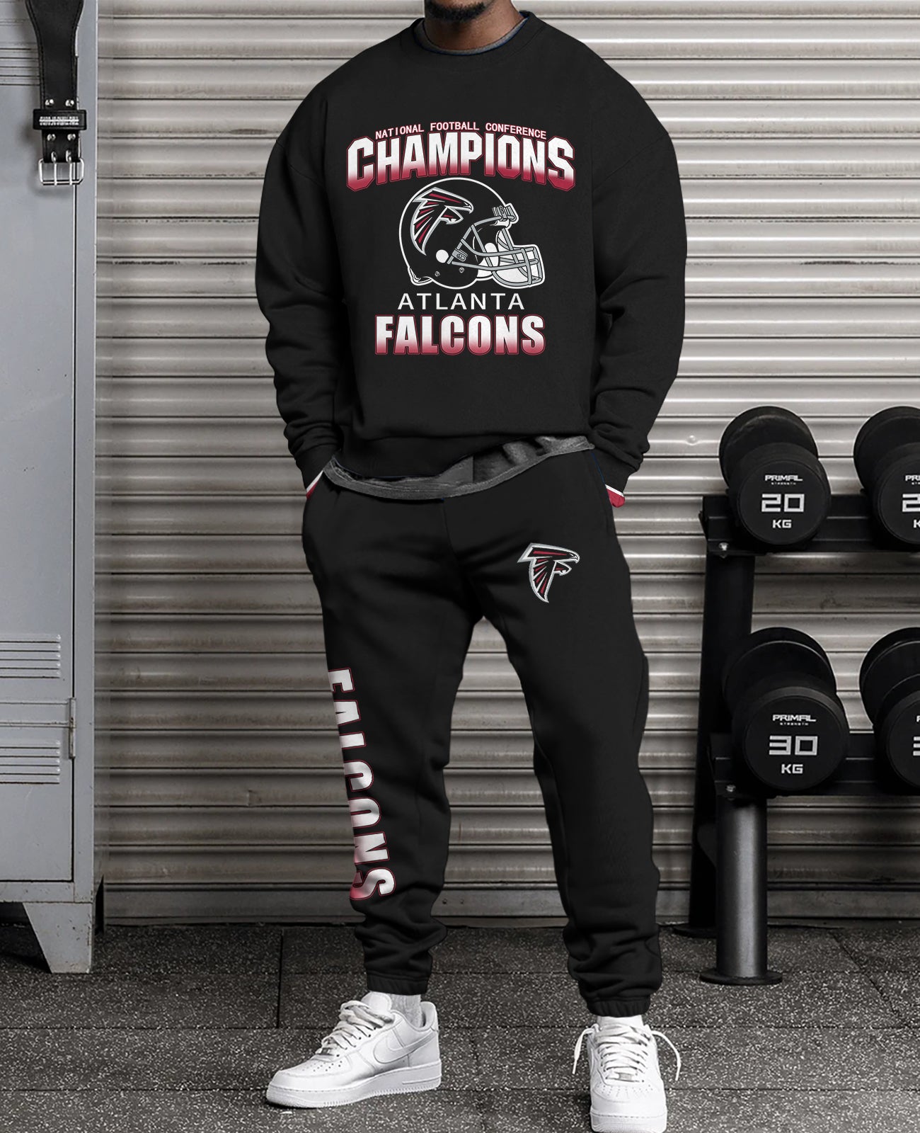 Atlanta Falcons 3D sweatsuit and sweatpants 2 piece outfits