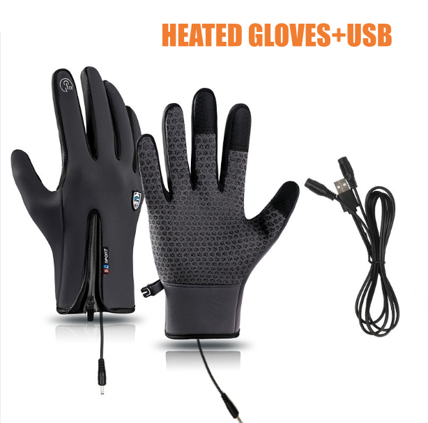 Anithread Rechargeable Heated Electric touchscreen Gloves