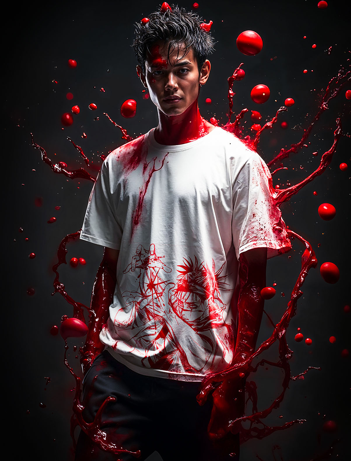 Piercing Blood 2-Sided Vintage Tee