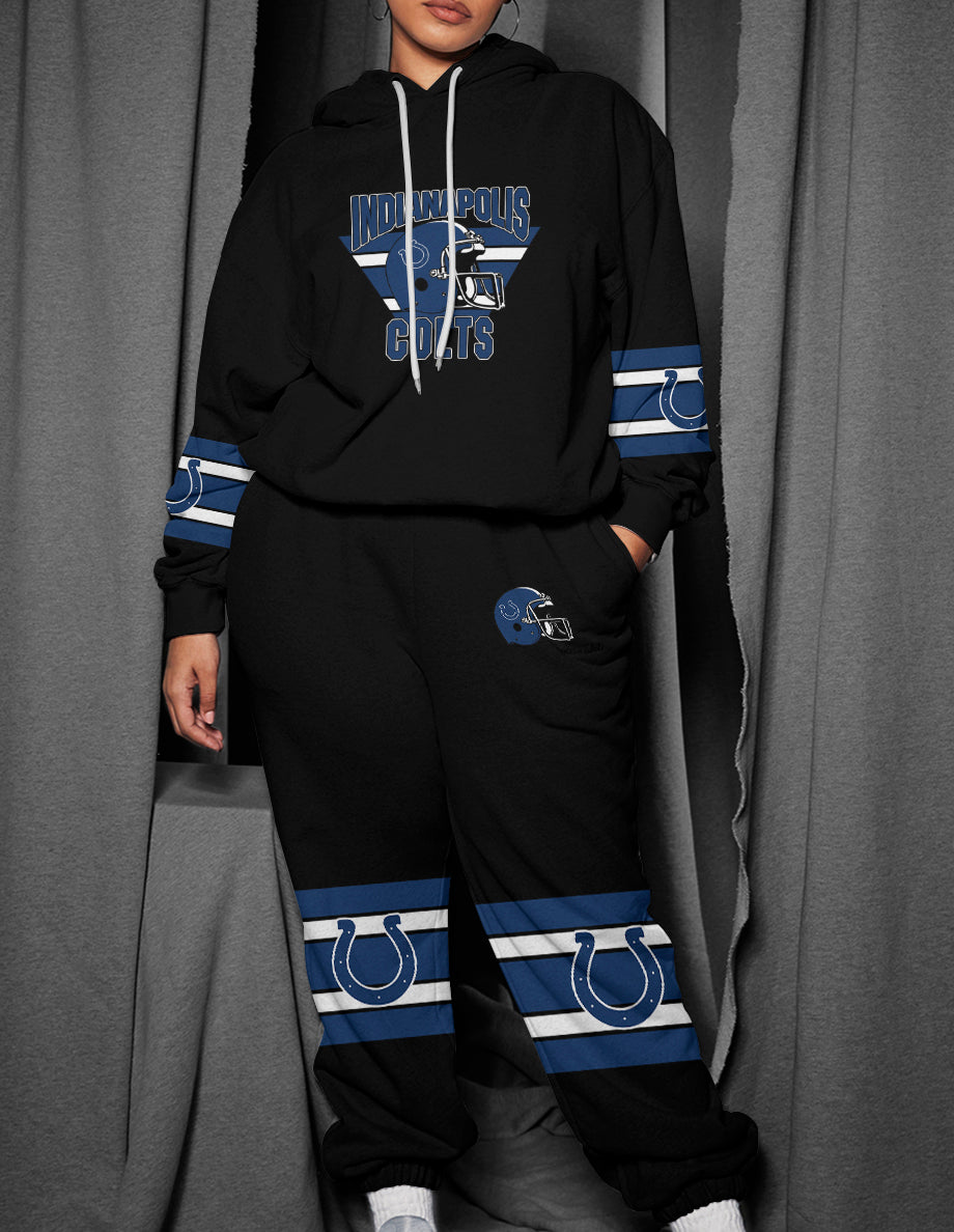 Indianapolis Colts 3D Printed Pullover Hoodie And Sweatpant 2pcs Tracksuits