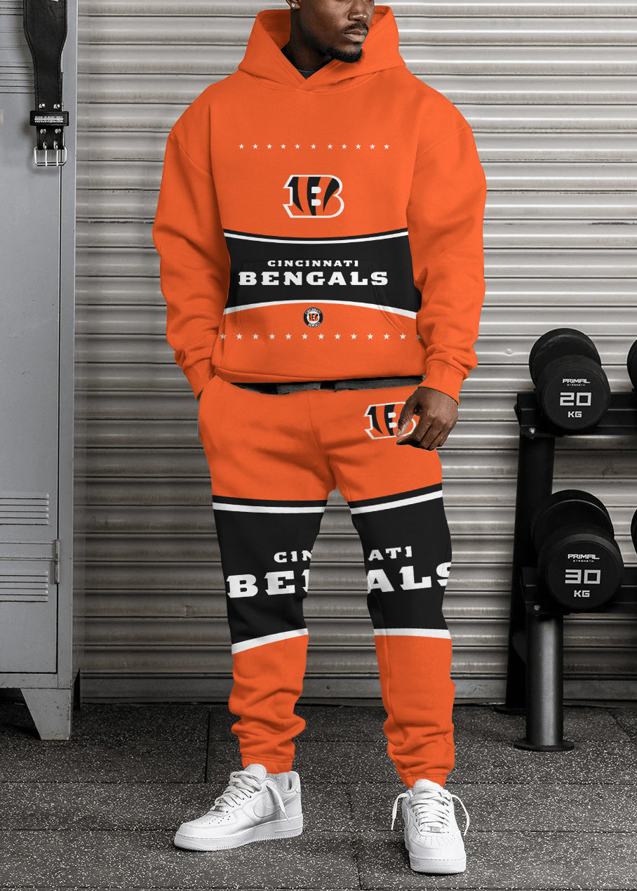 Cincinnati Bengals 3D Printed Pullover Hoodie And Sweatpant 2pcs Tracksuits