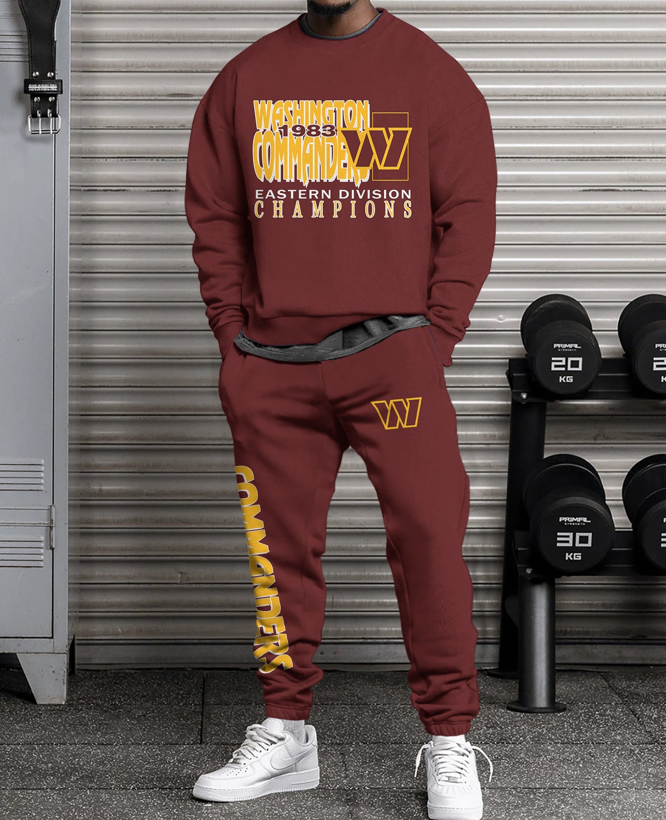 Washington Commanders 3D sweatsuit and sweatpants 2 piece outfits