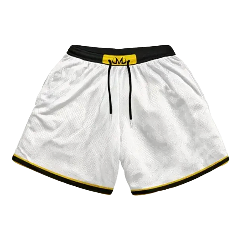 M WHITE MESH SHORTS