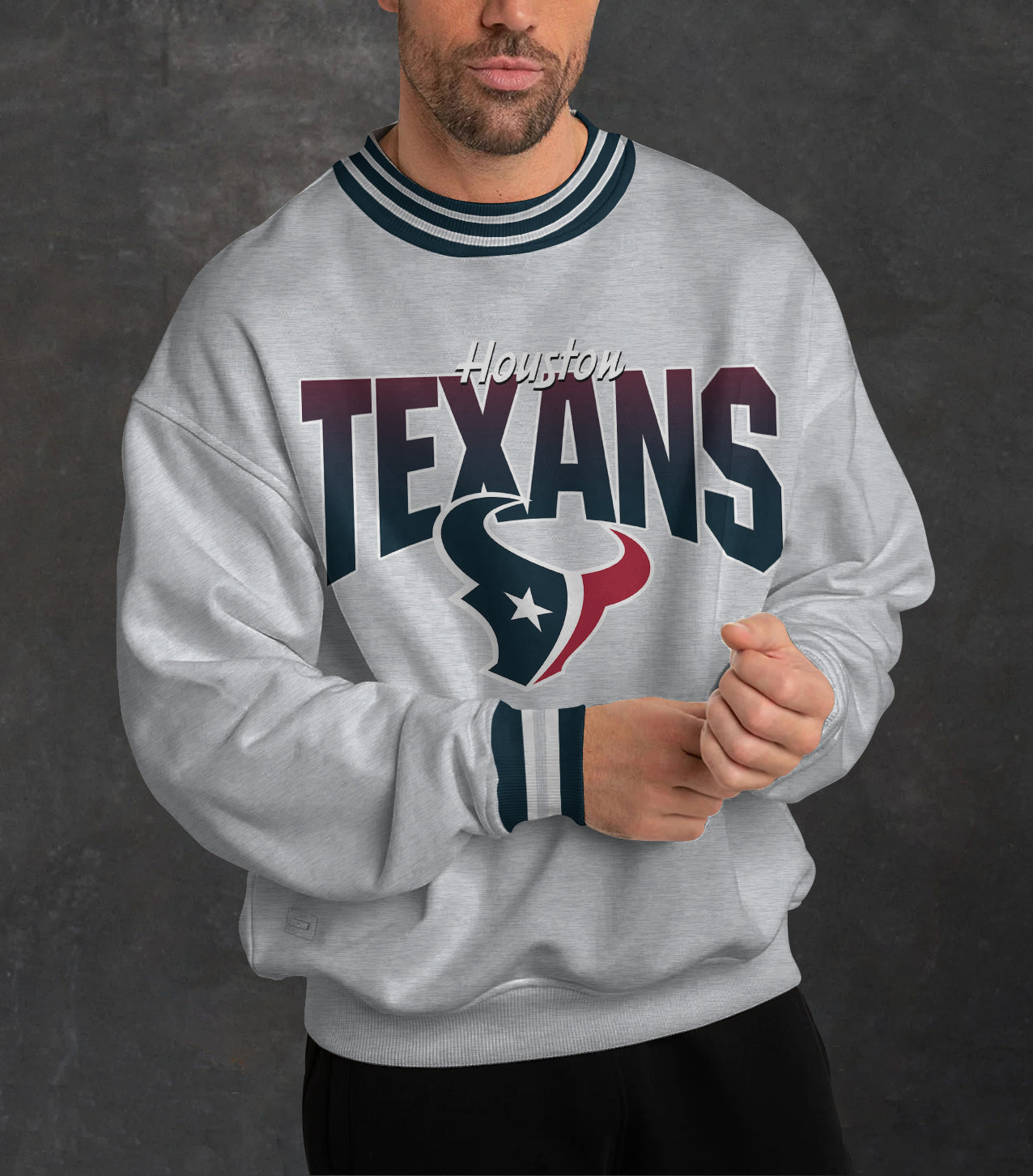 Houston Texans 3D Limited Edition Crew Neck sweatshirt