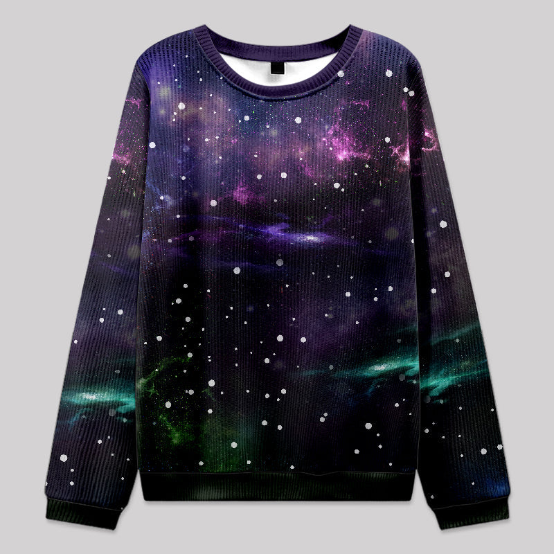 Beautiful Nebula Outer Space Knit Sweatshirt