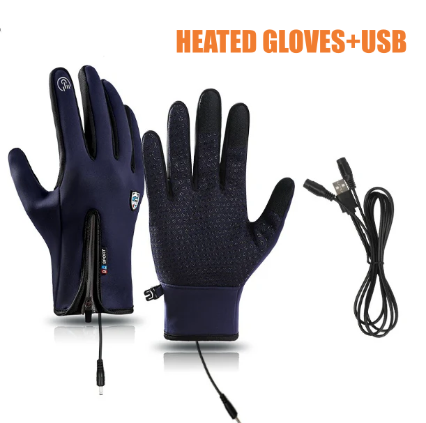 Anithread Rechargeable Heated Electric touchscreen Gloves