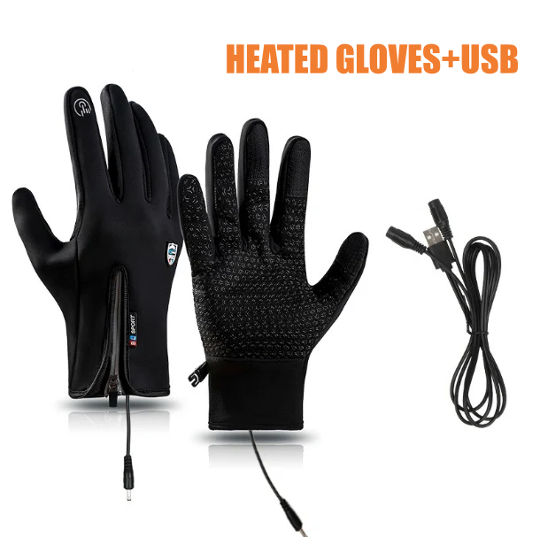 Anithread Rechargeable Heated Electric touchscreen Gloves