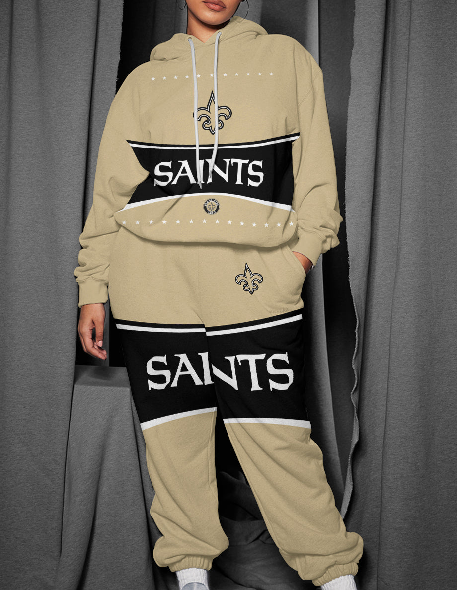 New Orleans Saints 3D Printed Pullover Hoodie And Sweatpant 2pcs Tracksuits