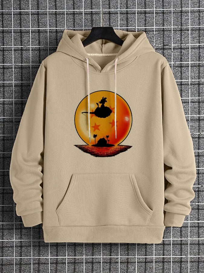 Men's Fashion Printed Casual Hoodie