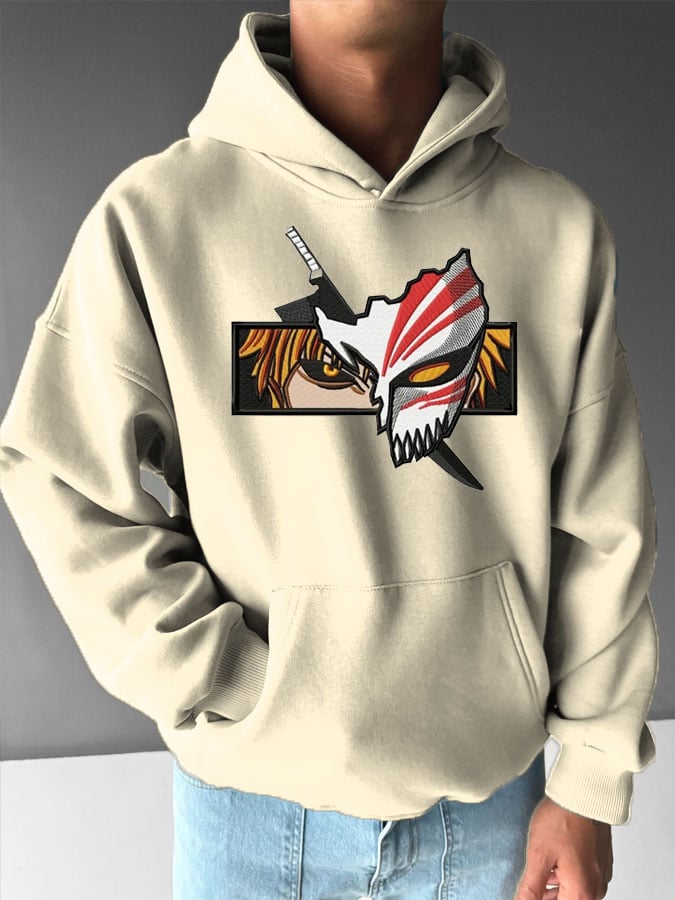 Men's Stylish Comic Print Hoodie