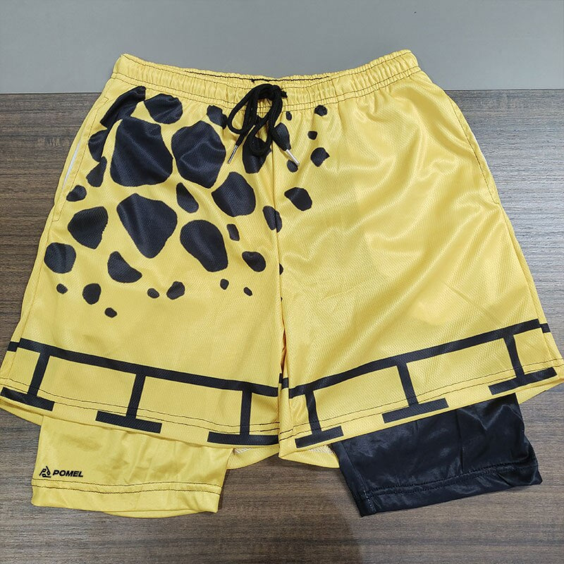 LAWFUL CUTTER YELLOW CONTRAST PERFORMANCE SHORTS