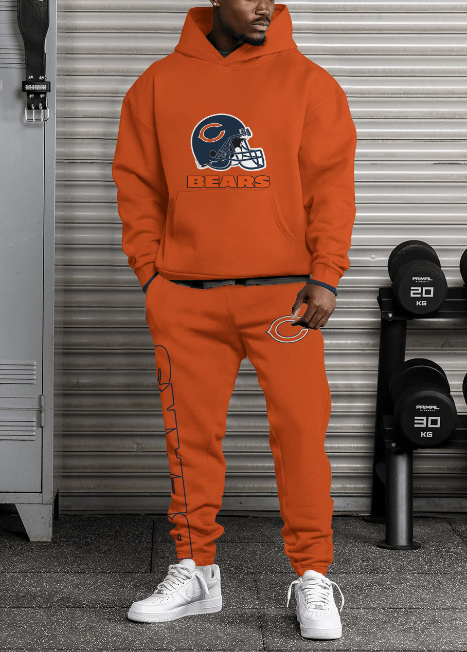 Chicago Bears 3D Printed Pullover Hoodie And Sweatpant 2pcs Tracksuits