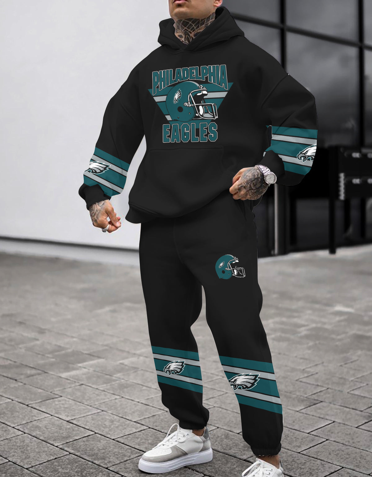 Philadelphia Eagles 3D Printed Pullover Hoodie And Sweatpant 2pcs Tracksuits