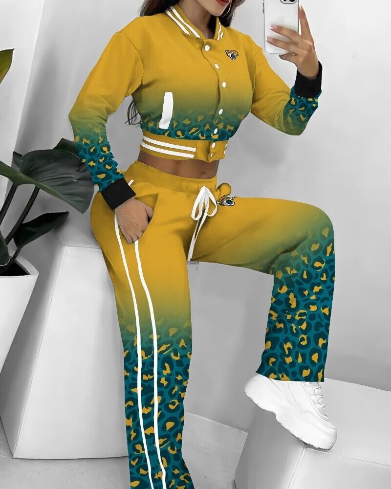 Jacksonville Jaguars 3D Printed Varsity Jacket Set