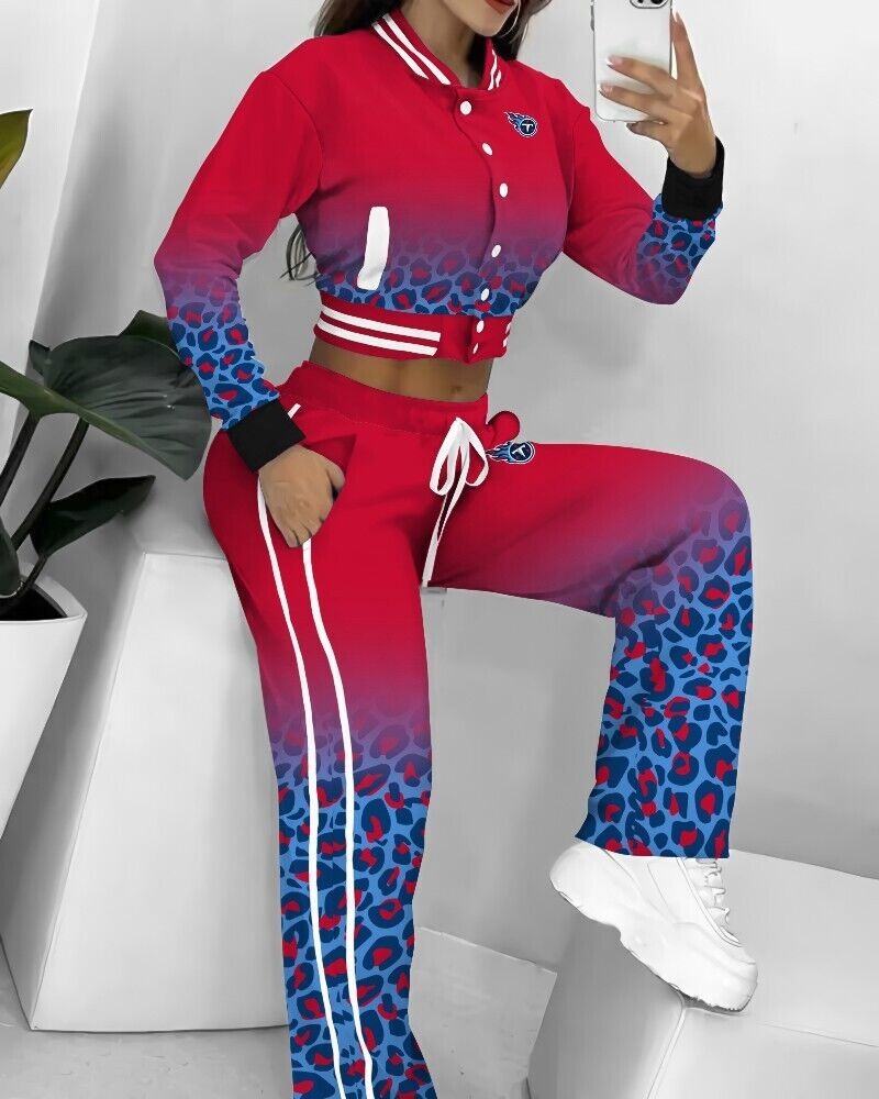 Tennessee Titans 3D Printed Varsity Jacket Set