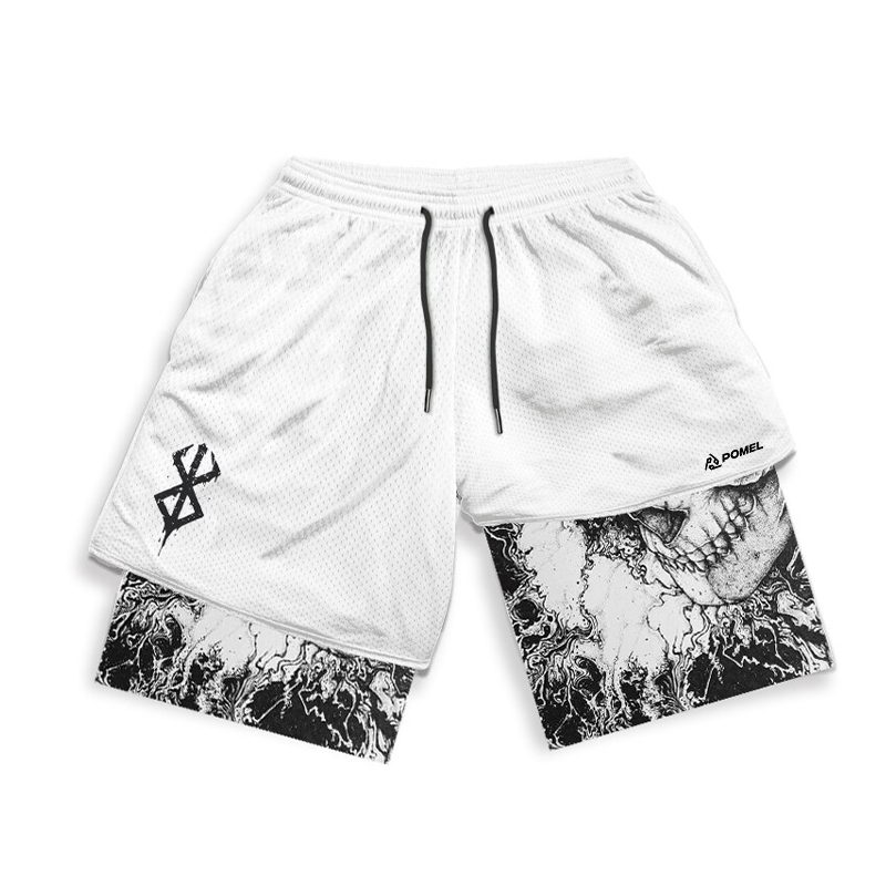 SKULL X BRAND PERFORMANCE SHORTS