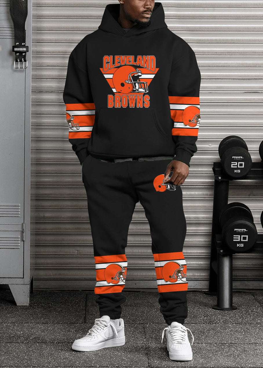 Cleveland Browns 3D Printed Pullover Hoodie And Sweatpant 2pcs Tracksuits