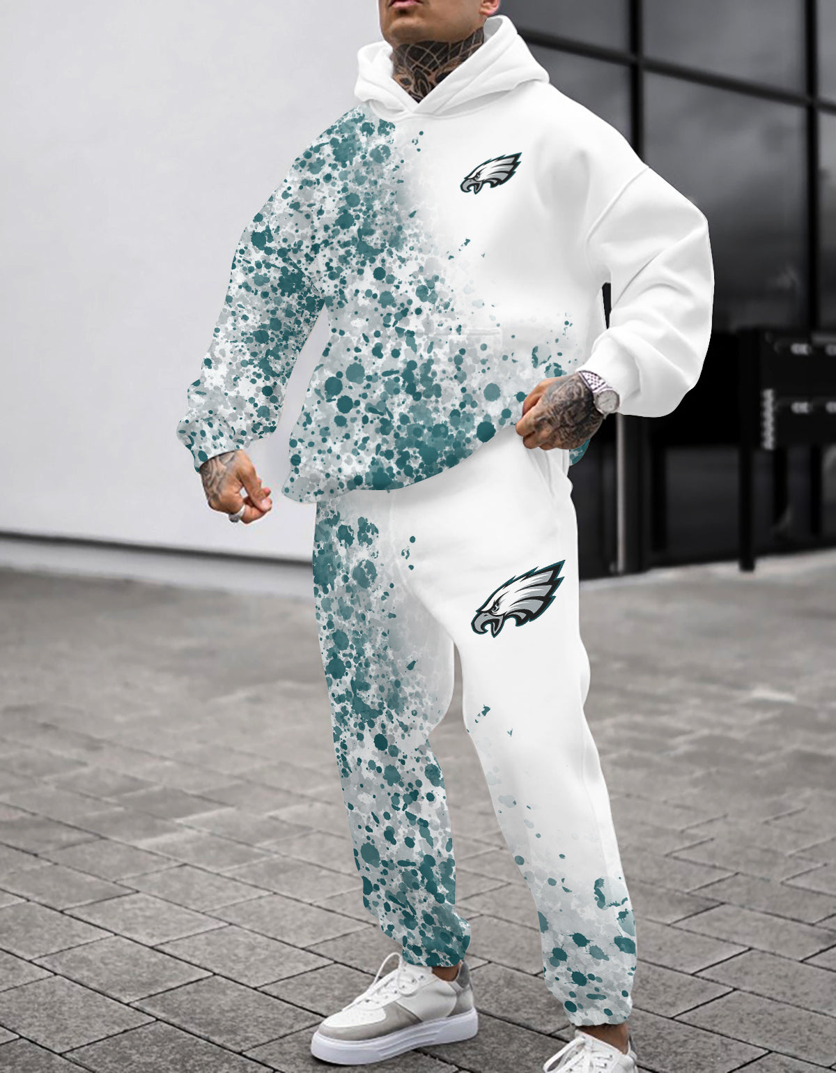 Philadelphia Eagles 3D Printed Pullover Hoodie And Sweatpant 2pcs Tracksuits