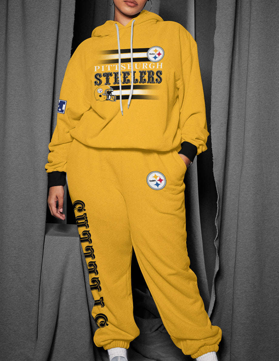 Pittsburgh Steelers 3D Printed Pullover Hoodie And Sweatpant 2pcs Tracksuits