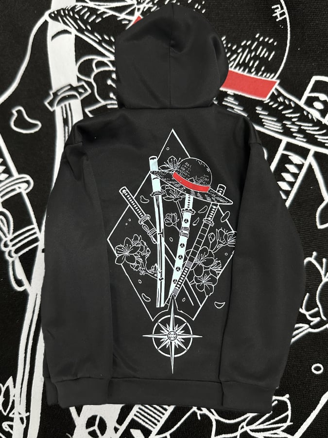 Men's Simple   Three-Knife Hoodie