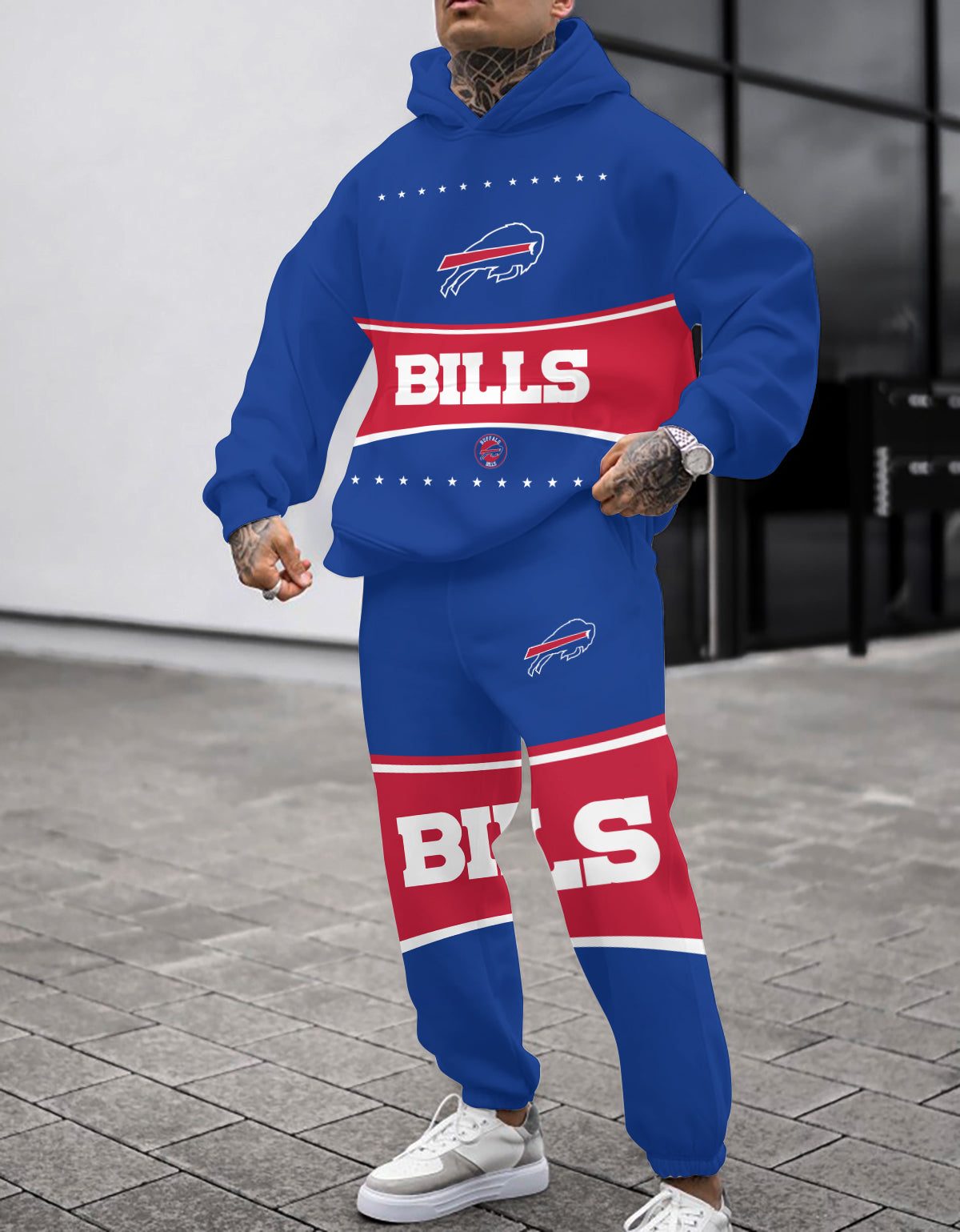 Buffalo Bills 3D Printed Pullover Hoodie And Sweatpant 2pcs Tracksuits