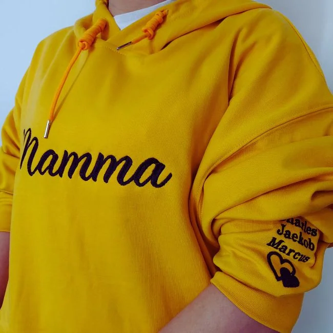 Custom Embroidered Mama Sweatshirt with Names