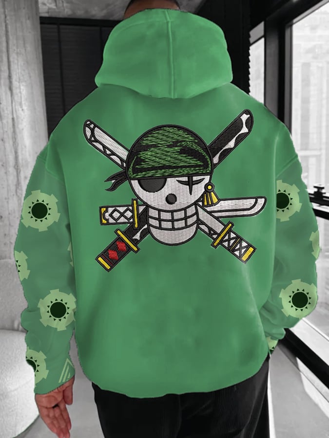 Men's Stylish Comic Print Hoodie