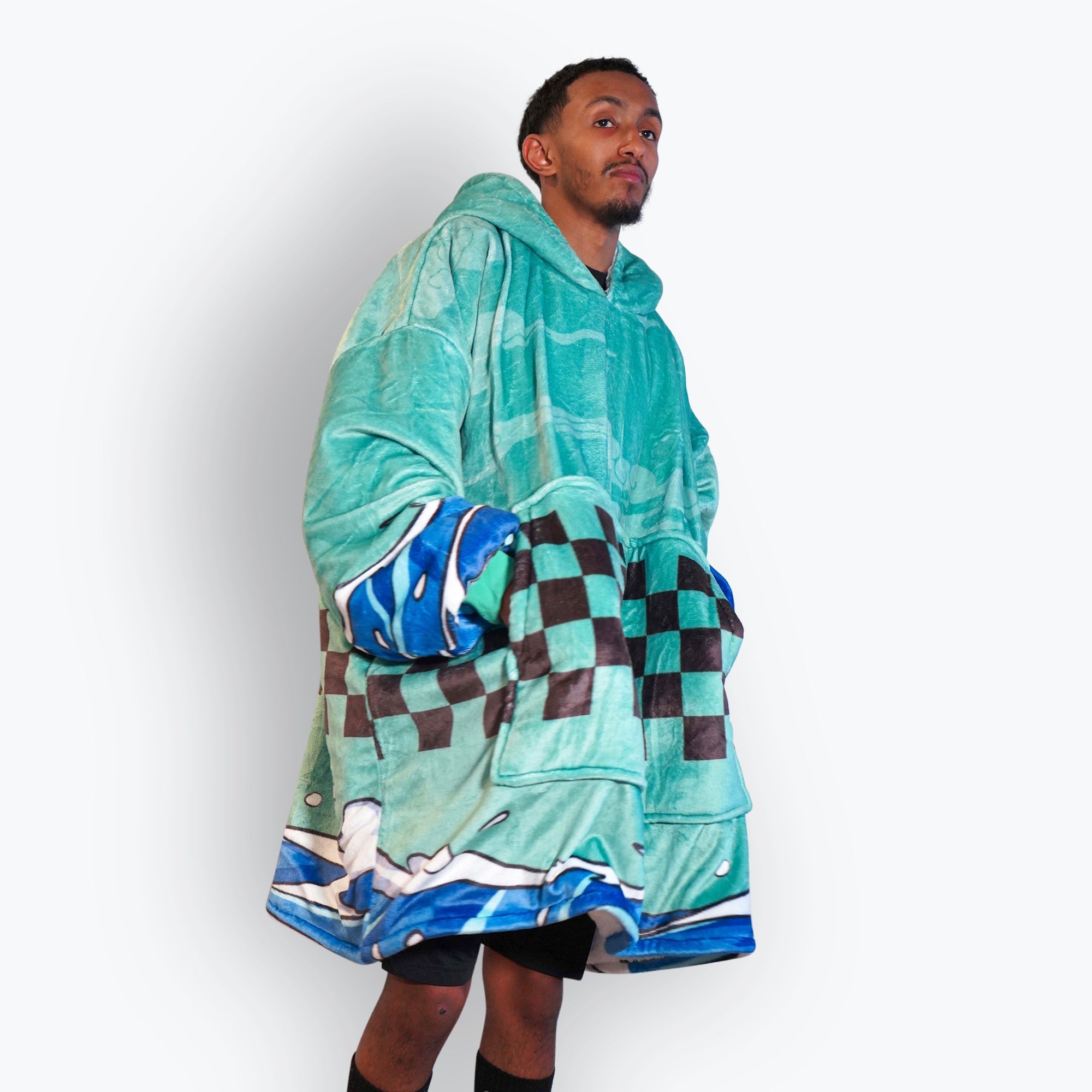 🎁 Checkered Blanket Hoodie (35% off)