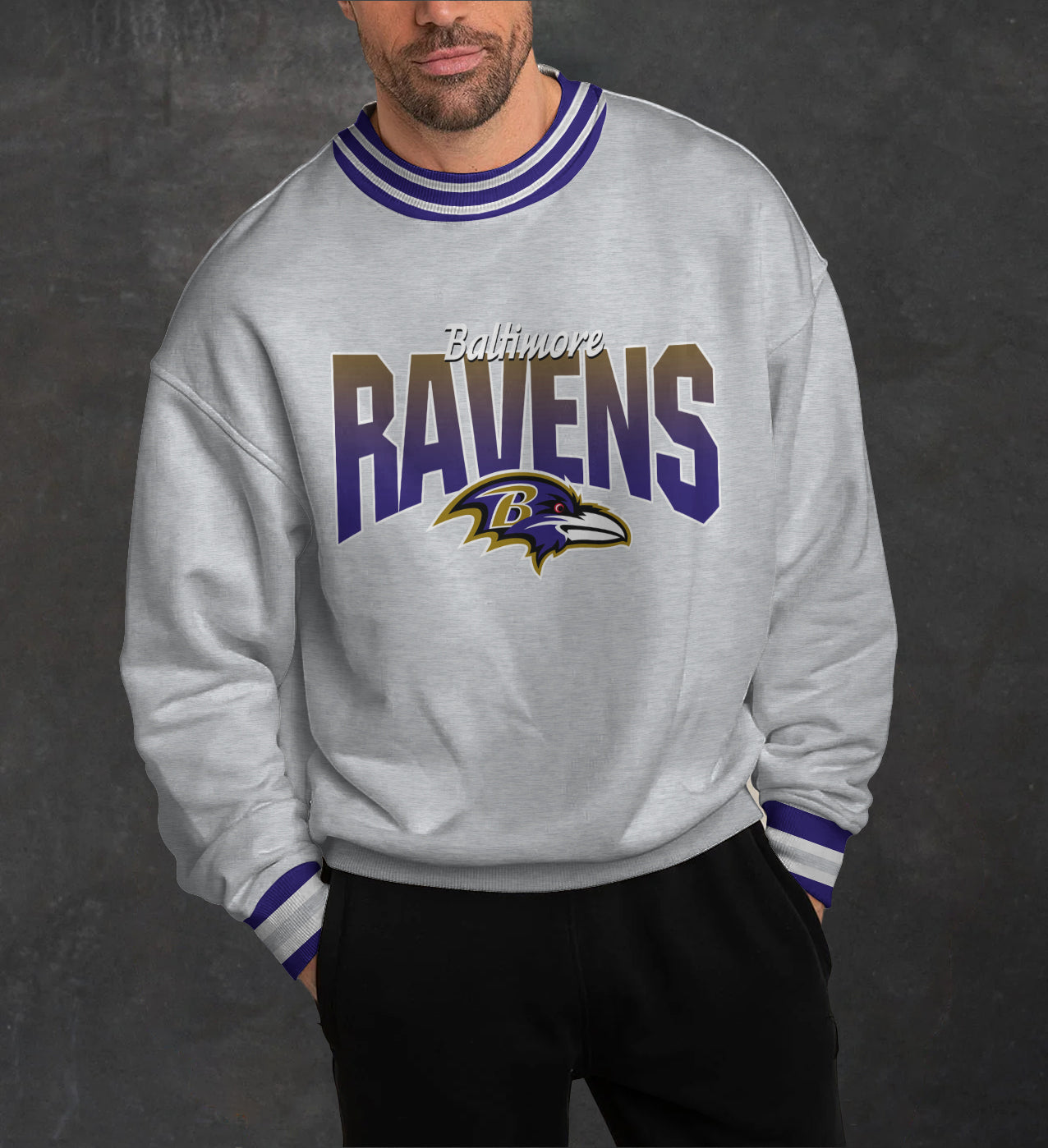 Baltimore Ravens 3D Limited Edition Crew Neck sweatshirt