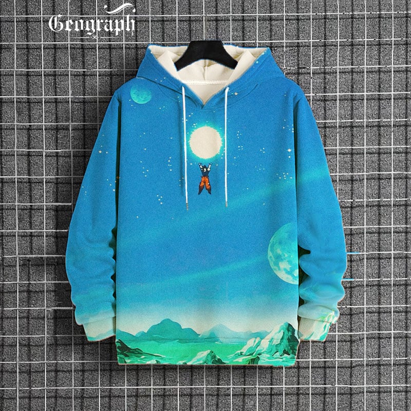 Men's Fashion Printed Casual Hoodie