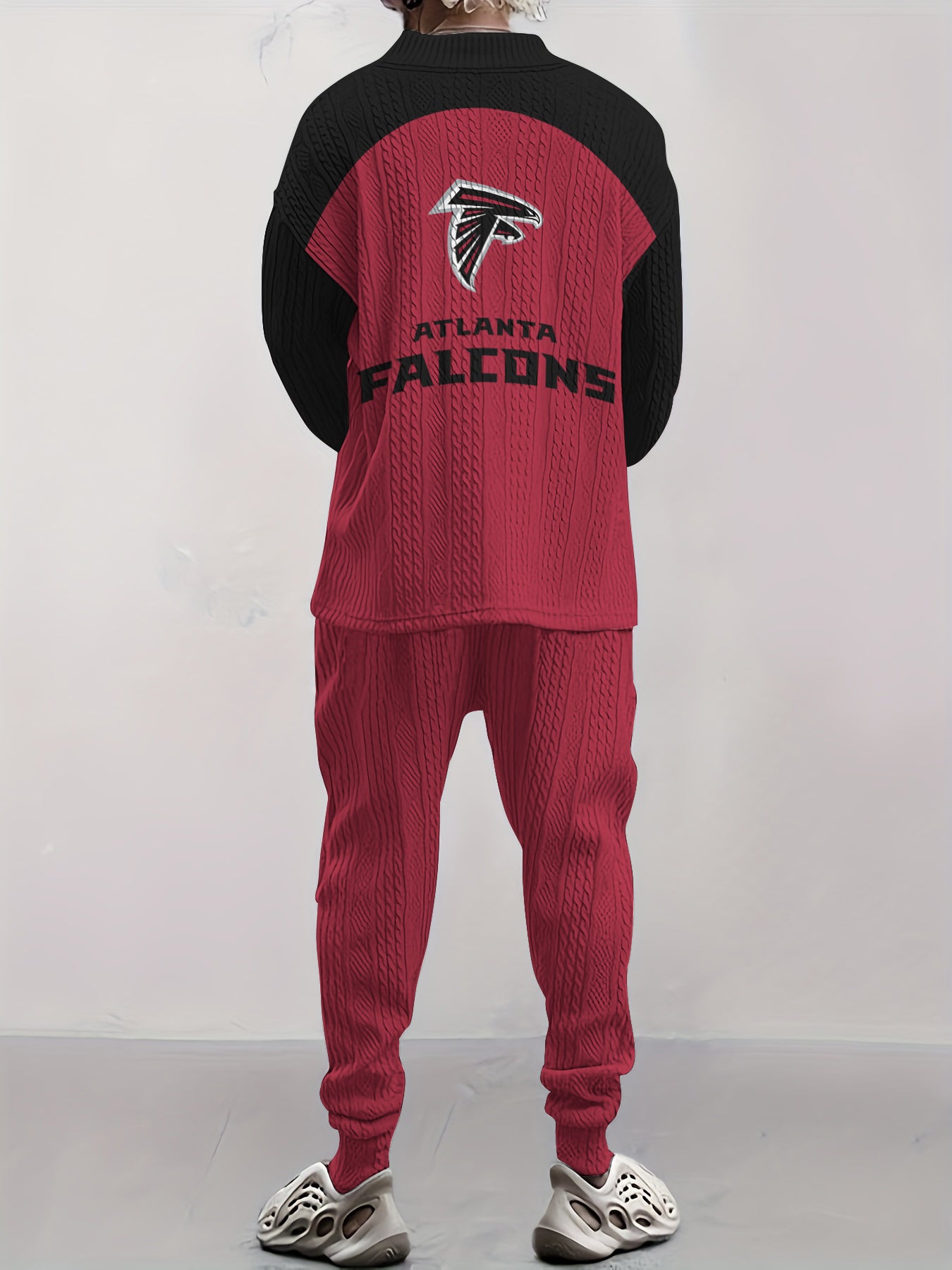 Atlanta Falcons Classic  All-Season Long Sleeve V-Neck Pullover Sweater