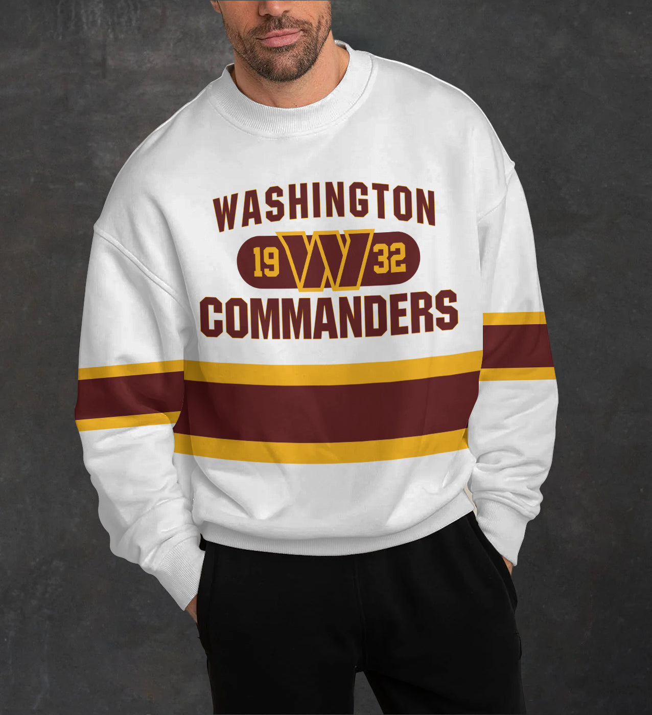 Washington Commanders 3D Limited Edition Crew Neck sweatshirt