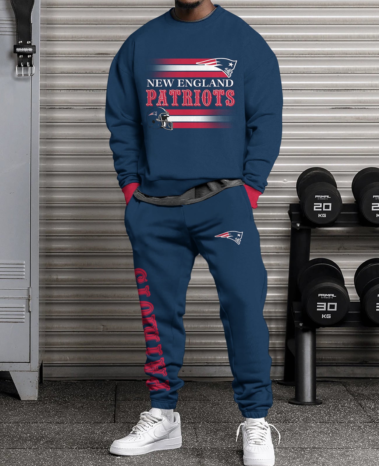 New England Patriots    3D sweatsuit and sweatpants 2 piece outfits