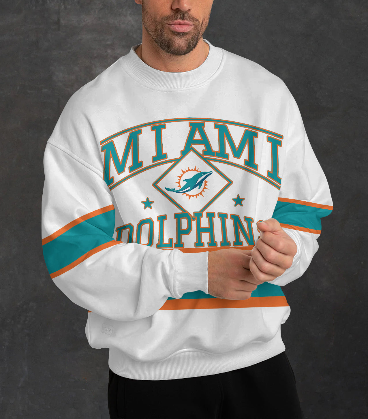 Miami Dolphins 3D Limited Edition Crew Neck sweatshirt