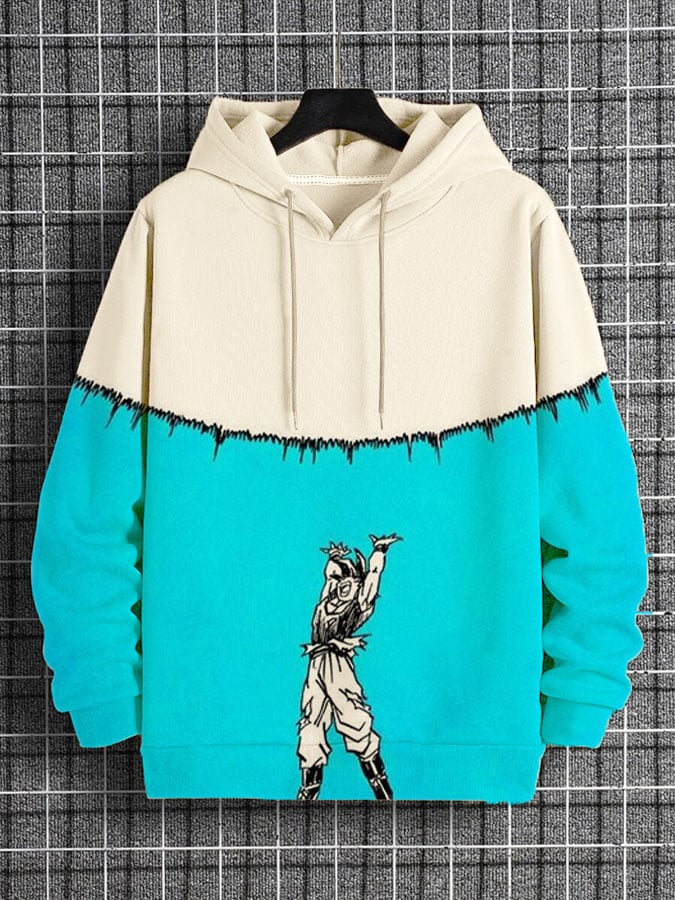 Men's Fashion Printed Casual Hoodie