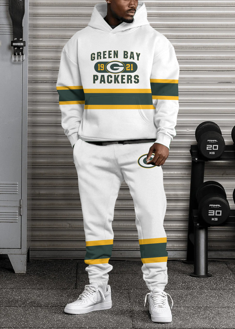 Green Bay Packers 3D Printed Pullover Hoodie And Sweatpant 2pcs Tracksuits