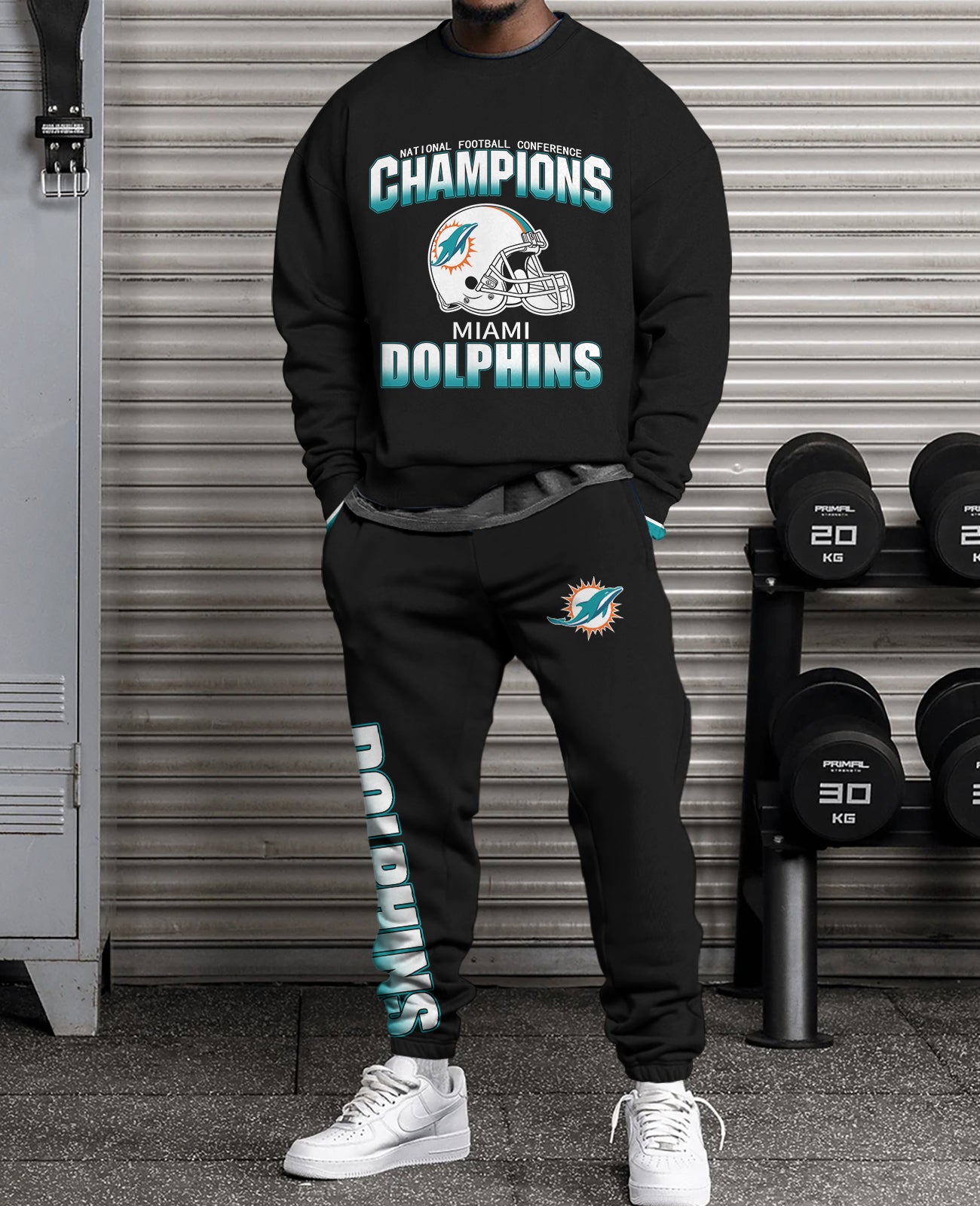 Miami Dolphins   3D sweatsuit and sweatpants 2 piece outfits