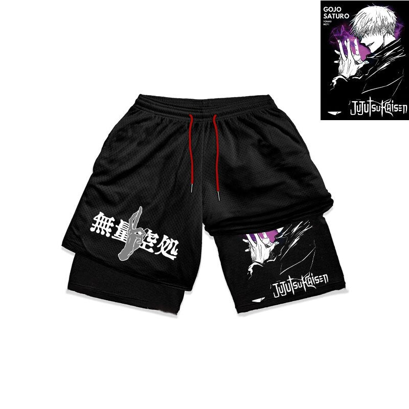 HOLLOW TECHNIQUE PURPLE PERFORMANCE SHORTS