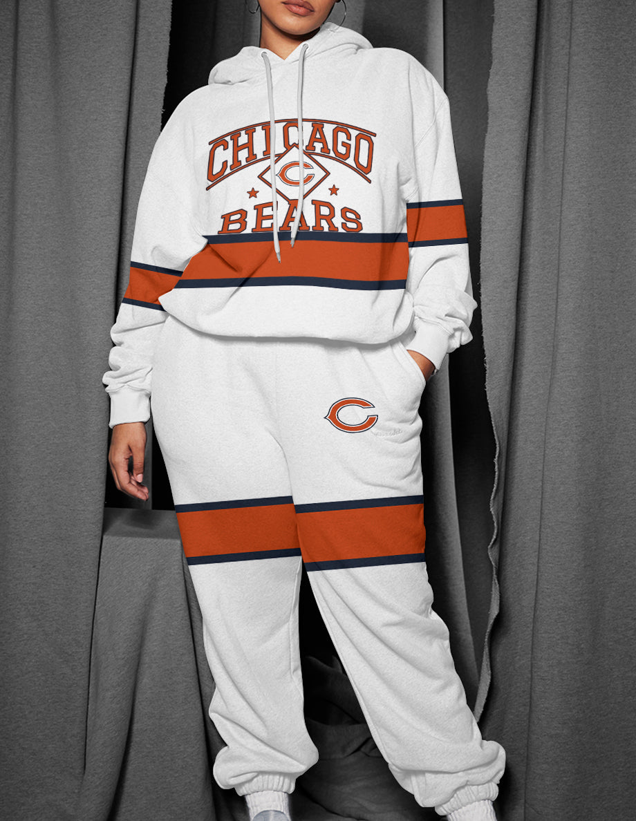 Chicago Bears 3D Printed Pullover Hoodie And Sweatpant 2pcs Tracksuits