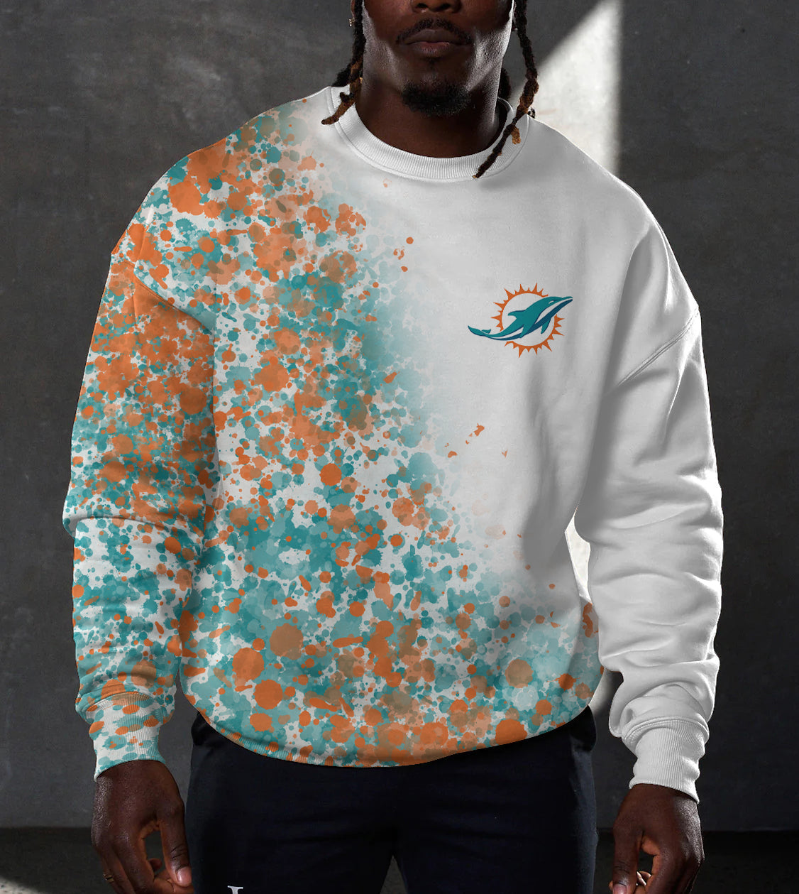 Miami Dolphins 3D Limited Edition Crew Neck sweatshirt