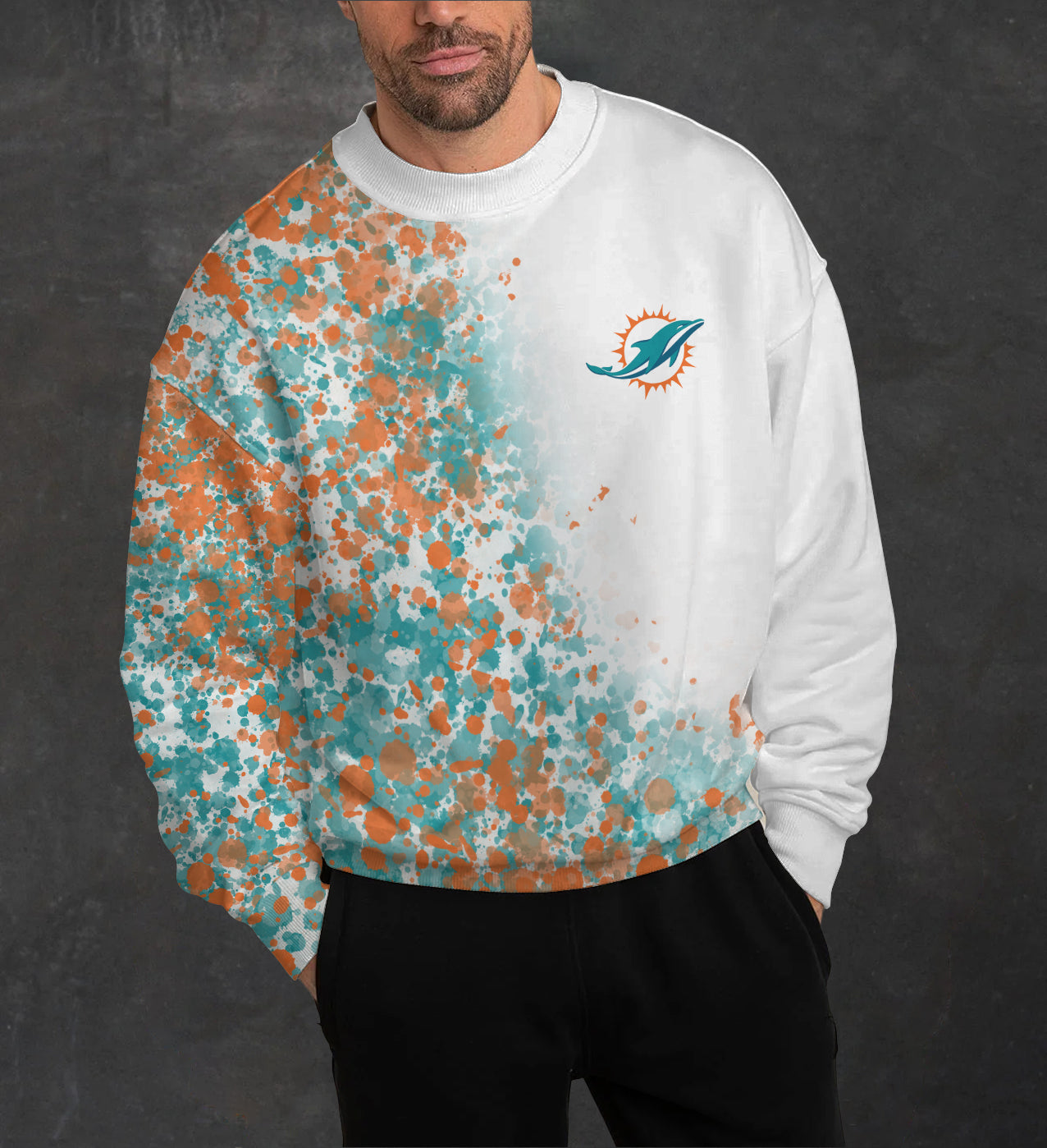 Miami Dolphins 3D Limited Edition Crew Neck sweatshirt