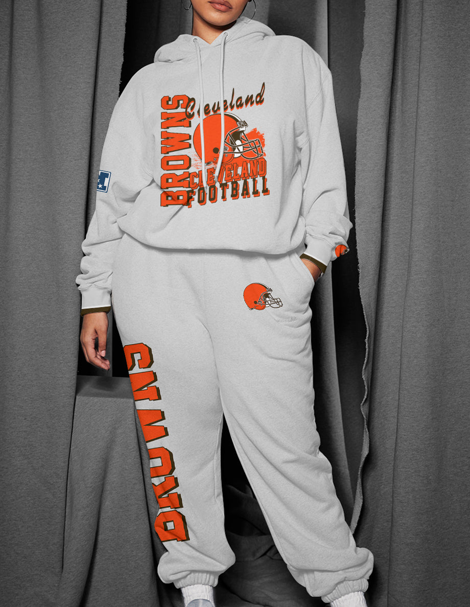 Cleveland Browns 3D Printed Pullover Hoodie And Sweatpant 2pcs Tracksuits