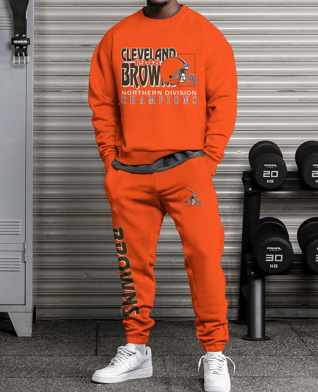 Cleveland Browns  3D sweatsuit and sweatpants 2 piece outfits