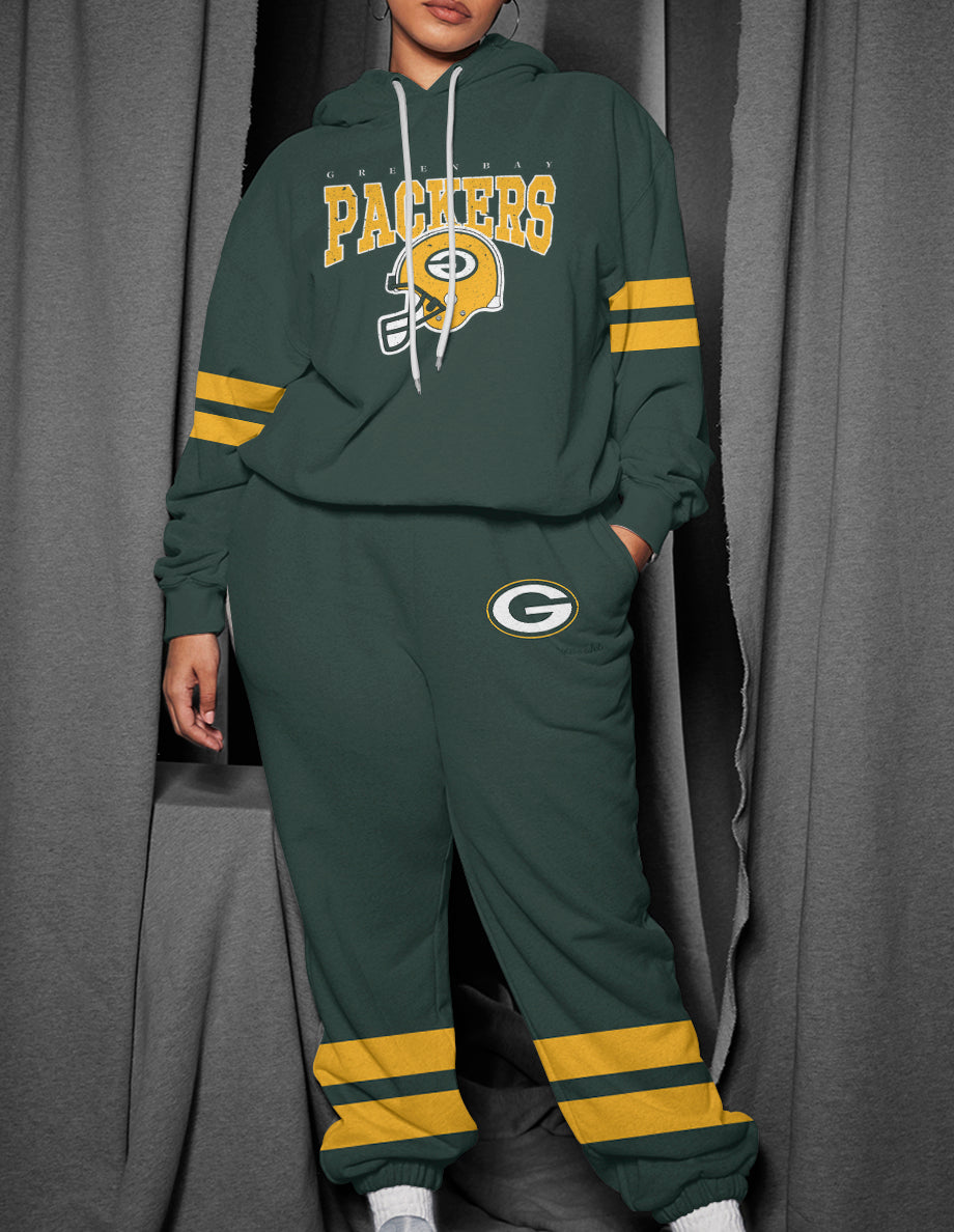 Green Bay Packers 3D Printed Pullover Hoodie And Sweatpant 2pcs Tracksuits