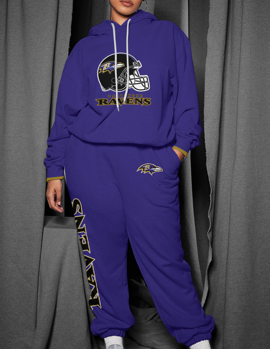 Baltimore Ravens 3D Printed Pullover Hoodie And Sweatpant 2pcs Tracksuits