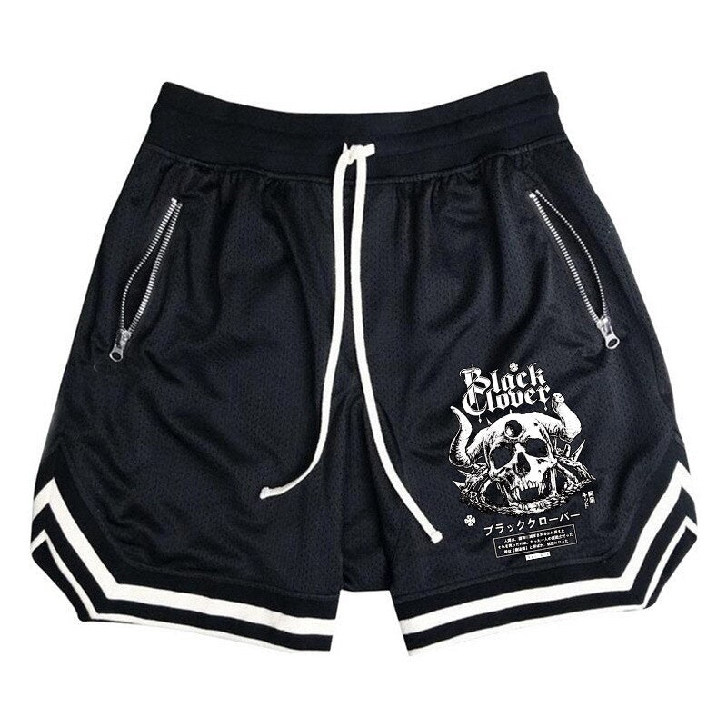 CLOVER DEMON V-STRIPE MESH SHORTS